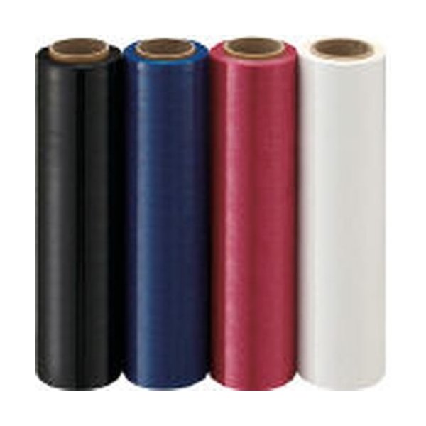 ツカサ CSF20BLA ストレッチフィルム カラー(黒) 20μ×500mm×300M メーカー直送