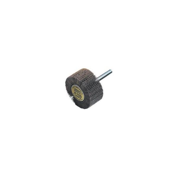 商品説明★ 一般金属用です。研磨布と研磨布の間が多少開いているため、目づまりが少なく最後まで使用できます。内面・曲面・平面、あらゆる研磨に、また回転数の調節で軟らかいものから硬いものまで自由に研磨できます。サイドのみ使用可能です。軸付なので自由自在に使用でき、ヘアラインの方向も一定です。加工ワークの形状によくなじみます。常に新しい砥粒面で研磨できる自生作用があります。放熱効果が大きく加工物を変質させません。[用途]・市販の電動グラインダー・電気ドリル・ボール盤など。・バリ取り、サビ落とし、塗装前の研磨、内面曲面研磨、金属表面研磨。・使用工具:ストレートグラインダー。[注意]・作業時は必ず安全帽、安全メガネなどの保護具をご着用ください。・最高使用回転数以下でご使用ください。・提供不可:chemSHERPAスペック* 粒度(#): 320* 外径(mm): 40* 幅(mm): 30* 軸径(mm): 6* 軸長(mm): 40* 羽根枚数(枚): 約105* 最高使用回転数:20000rpm* 原産国: 日本* 質量: 283g[材質/仕上]* 軸: スチール