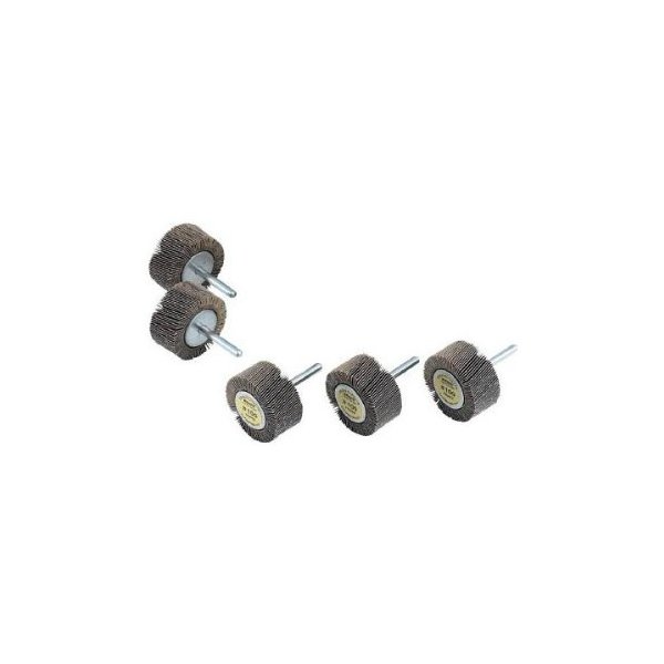 商品説明★ 一般金属用です。フラップが斜めについているため、加工物へのタッチがたいへんソフトです。汎用の軸付フラップホイールのもつ特性を生かし、より研削性と持続性能をアップした製品です。(従来比30%アップ)[用途]・サビ落とし、バリ取り、パイプの内面研磨。・金属、木工の曲面や異型品の研磨。・使用工具:ストレートグラインダー。[注意]・作業時は必ず安全帽、安全メガネなどの保護具をご着用ください。・最高使用回転数以下でご使用ください。・提供不可:chemSHERPAスペック* 粒度(#): 80* 外径(mm): 50* 幅(mm): 25* 軸径(mm): 6* 軸長(mm): 40* 羽根枚数(枚): 約98* 最高使用回転数:20000rpm* 斜め植えタイプ* 原産国: 日本* 質量: 368g[材質/仕上]* 軸: スチール