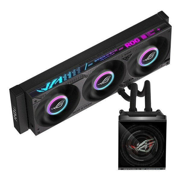 ROG STRIX SLC IV 360 ARGB LCD ASUS ブラック [水冷CPUクーラー]