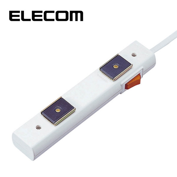 エレコム 電源タップ パソコンに最適 マグネット 配線 整理
