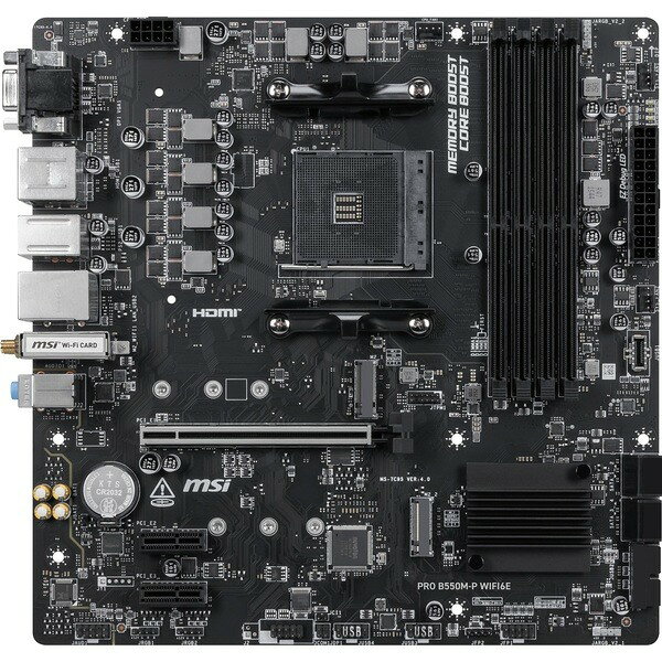 PRO B550M-P WIFI6E MSI ブラック MSI [マザーボード]