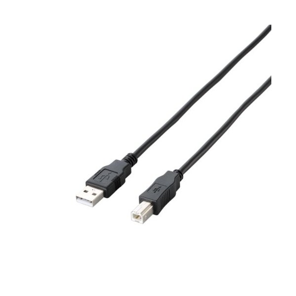 ELECOM U2C-JB05BK ブラック [エコUSB2.0ケーブル(0.5m) A-Bタイプ]