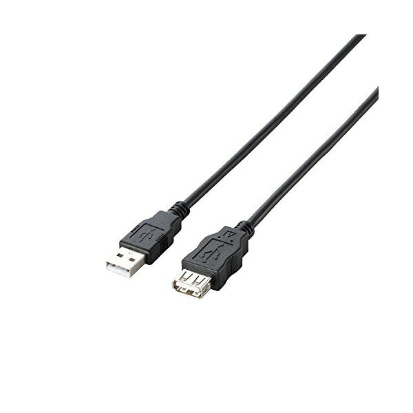 乐天商城 - ELECOM EURoHS指令準拠エコUSB2.0延長ケーブル5mブラック U2C-JE50BK