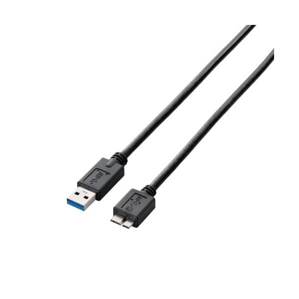 ELECOM USB3-AMB20BK ブラック [USB3.0ケーブル(A-microB) 2m]