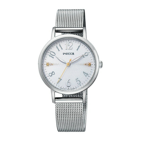 CITIZEN シチズン KP5-115-11 シルバー ウィッカ ソーラーテック腕時計 時計 レディース ウォッチ メッシュベルト 防水 シンプル おしゃれ 誕生日 プレゼント クリスマス 新生活 母の日 KP511511