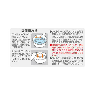 ジェックス ピュアクリスタル ウェルネスフィルター半円タイプ 猫用