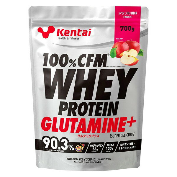 健康体力研究所 K0223 [100%CFMホエイプロテイン グルタミンプラス アップル風味 700g]