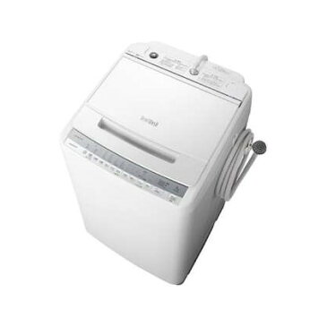 日立 BW-V80F(W) ホワイト ビートウォッシュ 簡易乾燥機能付洗濯機 8kg 洗濯機 乾燥機付 せんたく 洗剤セレクト 自動おそうじ スピーディー デリケート 糸くずフィルター 新生活 一人暮らし 買い替え BWV80F