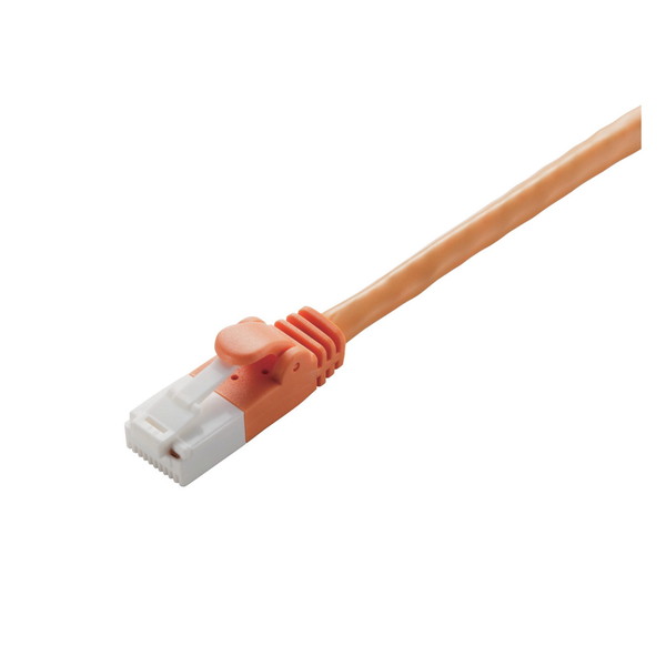 ELECOM LD-GPT/DR30/RS LANケーブル CAT6対応 EU RoHS指令準拠 爪折れ防止 簡易パッケージ仕様 30m オレンジ メーカー直送