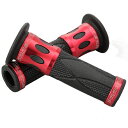 デイトナ D98087 PROGRIP (プログリップ) バイク用 ハンドルグリップ #728 スタンダードラバー 122mm エンド貫通タイプ ブラック/レッ...