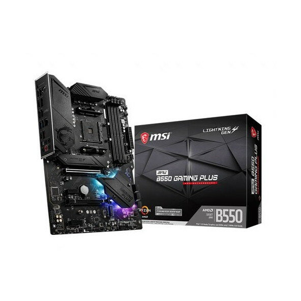 MSI MPG B550 GAMING PLUS ATXマザーボード(AMD B550チップセット搭載)