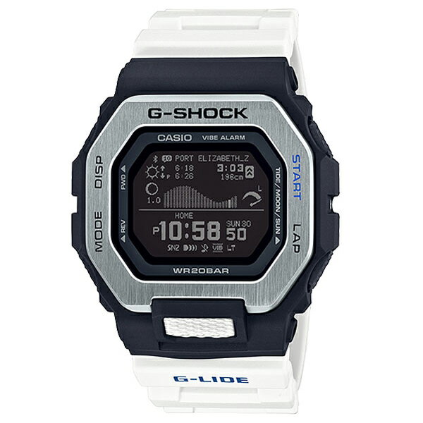 CASIO(カシオ) GBX-100-7JF G-SHOCK G-LIDE 人気 ホワイト クォーツ 腕時計 新品 正規品 タイドグラフ スポーツ 衝撃 レジャー トレーニング メンズ Bluetooth スマホ 軽量 LEDライト プレゼント 誕生日 新生活 その1