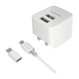 多摩電子 microUSB ケーブル 急速充電 ACアダプタ TA77SCUW