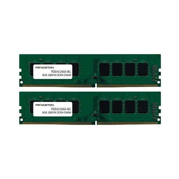 princeton PDD4/2666-8GX2 288pin DDR4 DIMM [デスクトップ用メモリ(8GB×2枚組)]