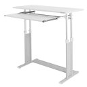 Bauhutte バウヒュッテ デスク BHD-1000H-WH スタンディングデスク「ワイド」 ゲーミング家具 在宅 リモート 日時指定不可 メーカー直送