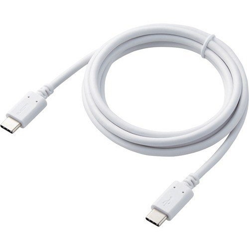 Cable - ELECOM MPA-CC15PNWH ホワイト スマホ・タブレット用USBケーブル USB(C-C) スタンダード Power Delivery対応 認証品 1.5m