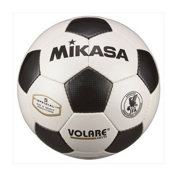 #1 Ball - SVC5011-WBK サッカー5号手縫い 検定球 試合球 白/黒 MIKASA