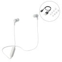 ELECOM LBT-HPC16WH Bluetoothイヤホン 耳栓タイプ FAST MUSIC 9.0mmドライバ HPC16 ホワイト