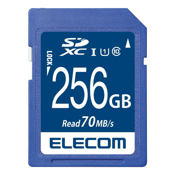 ELECOM MF-FS256GU11R SDXCカード データ復旧サービス付 UHS-I U1 70MB s 256GB メーカー直送