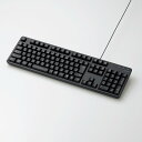 ELECOM TK-FCM104BK 有線キーボード メンブレン式 フルサイズ ブラック 新生活