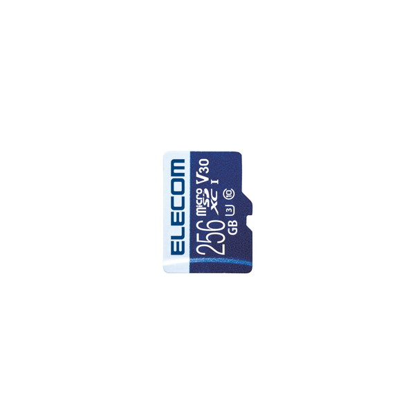 ELECOM MF-MS256GU13V3R MicroSDXCJ[h f[^T[rXt rfIXs[hNXΉ UHS-I U3 80MB s 256GB [J[