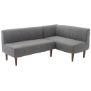 【エントリーでP5倍!20日20:00-27日1:59】 CELLUTANE ダイニングソファ ソファ2点セット アッシュグレー 日本製 右コーナー+二人掛けセ...