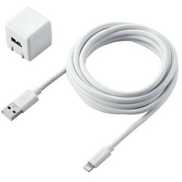 ELECOM MPA-ACL06WH iPhoneŴ iPadŴ 2.5m Lightning AC ֥Ʊ ۥ磻 ѥ 