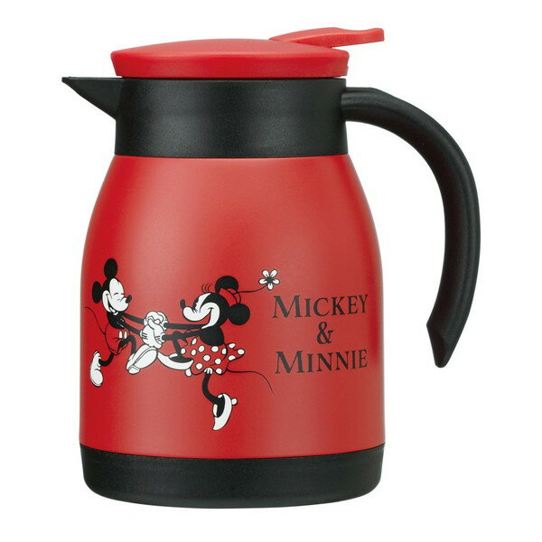 スケーター ステンレス 卓上 保温ポット 600ml 真空二重構造 魔法瓶 ミッキー & ミニー ディズニー VSP6のサムネイル