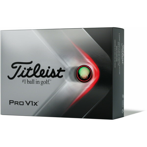 Titleist タイトリスト PRO V1x ボール 2021年モデル ダブルプレイナンバー 1ダース(12個入) 【日本正規品】