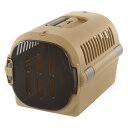 リッチェル キャリーケース 超小型犬 小型犬 猫用 体重目安12kg以下 プラスチック製 キャンピングキャリーファイン ブラウン M
