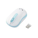 ELECOM M-DY11DRSKBU ブルー ワイヤレスマウス 無線 抗菌 光学式 3ボタン 静音 Mサイズ 新生活