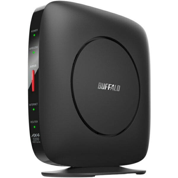 BUFFALO WSR-3200AX4S-BK ubN AirStation [Wi-Fi[^[ e@ 2401+800Mbps (Wi-Fi 6(ax)/ac/n/a/g/b)] obt@[