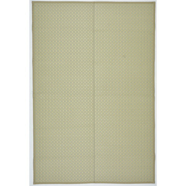 Kiretto - 萩原 丸洗いできる 抗菌機能 付き い草風 カーペット ルイス 江戸間1畳 87cm×174cm グリーン メーカー直送