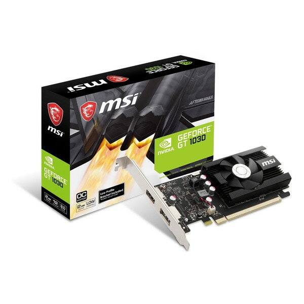 【6/5限定！エントリー＆抽選で最大100 Pバック】 MSI GeForce GT 1030 2GD4 LP OC グラフィックボード(PCIExp 2GB)