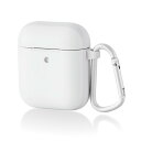ELECOM AVA-APTSWH [AirPods Proケース ワイヤレス充電Qi対応 TOUGH SLIM 耐衝撃 TPU PET カラビナ付き ホワイト...