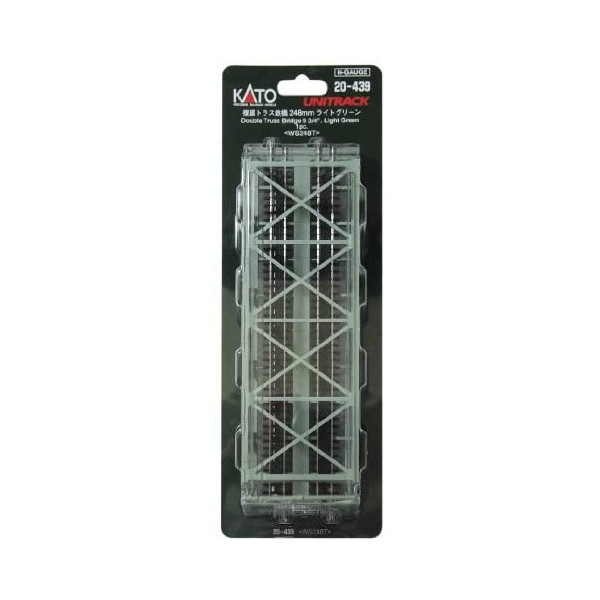 乐天商城 - カトー 20-439 複線トラス鉄橋248mm (ライトグリーン)
