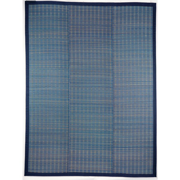 Character Pattern - 萩原 81848401 い草コンパクトパフラグ(裏貼り) 仙名(せんな) 180×240 ブルー メーカー直送