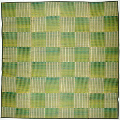 Character Pattern - 萩原 81909122 い草コンパクトラグ(裏貼り) クレパス 180×240 グリーン メーカー直送