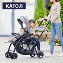 KATOJI ベビーカー 2-Seater グレー [保証期間：1年間]