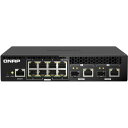 QNAP QSW-M2108R-2C ブラック Layer 2 Webマネージドスイッチ 10ポート (10GbEおよび2.5GbE)