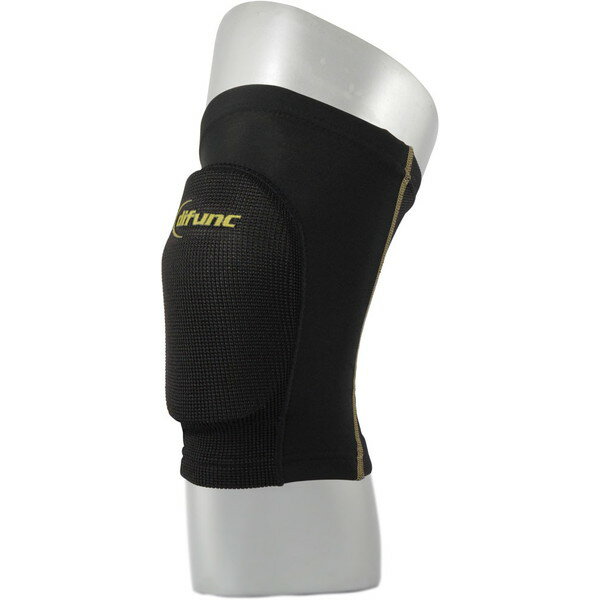 【エントリーでP5倍!20日20:00-27日1:59】 difunc D&M トリコットニーパッド 膝サポーター 10mm厚パッド ブラック/ゴールド S D810 95 S 男女兼用 バレーボール用