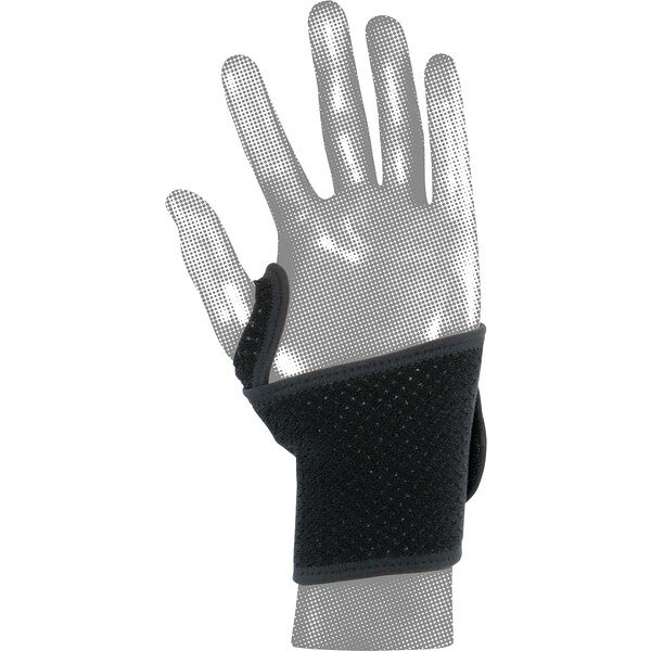 Wrist and Palm - アスメディーサポーター D&M サポートレベル4 しっかりしめるオープンタイプ 手首 ブラック F 108618 BLK F 左右兼用