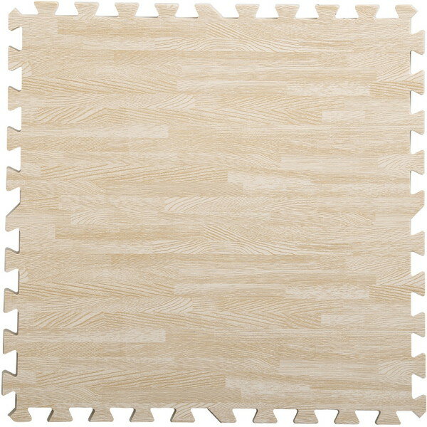 Carpet Tiles - ホームテイスト MMT-48 ナチュラルな木目調ジョイントマット 48枚セット(大判60cm）【Fein-ファイン-】 ホワイト メーカー直送