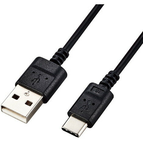 ELECOM MPA-ACX15BK USB-Cケーブル Type-Cケーブル スリム 極細 A-C 1.5m スマホ充電ケーブル ブラック