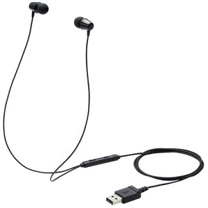 ELECOM HS-KD05UBK イヤホン 子供用 両耳 有線 マイク付 高耐久 USB 低音量仕様 ミュートスイッチ付 オンライン学習 ブラックセール