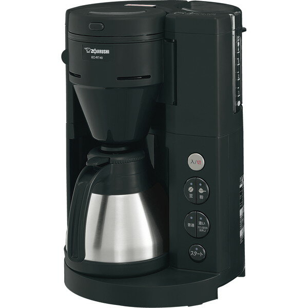 象印 象印 全自動コーヒーメーカー ブラック EC-RT40-BA 黒 コーヒー豆 ドリップ ステンレスサーバー お手入れ簡単 在宅勤務 テレワーク おうちカフェ 純正品 メーカー保証対応 初期不良対応 メーカー様お取引あり