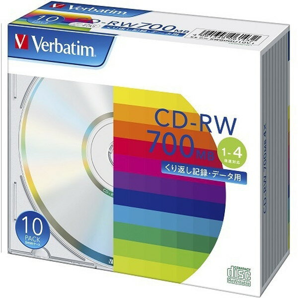 Verbatim SW80QU10V1 [データ用CD-RW (700MB・4倍速対応・10枚入)]