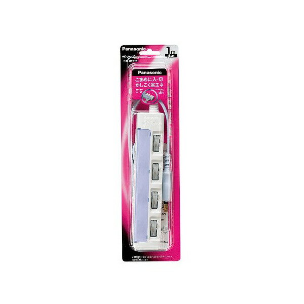 PANASONIC ザ・タップスイッチ 4コ口 1mコード付 WHS2614DKP