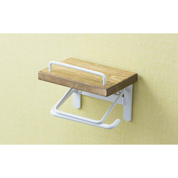 商品説明★ 天然木とスチールを組み合わせたヴィンテージ風のトイレットペーパーホルダーです。★ 完成品なので、箱から出して取り付けるだけの簡単作業ですぐにお使いいただけます。★ 元々の穴を利用して取り付けできるので賃貸でも安心してお使い頂けます。★ カラーはシックなダークブラウン色と、明るいイメージのナチュラル色の2タイプスペック* 商品サイズ：(幅)14×(奥行)9.5×(高さ)11.5cm* 材質：天然木(スプルース材)/オイルステイン仕上げ、スチール/粉体塗装 * 商品重量：約0.8kg* 完成品